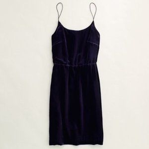 J.CREW Wild Blackberry Velvet Blouson Waist Cocktail Dress sz 4 Women's Evening